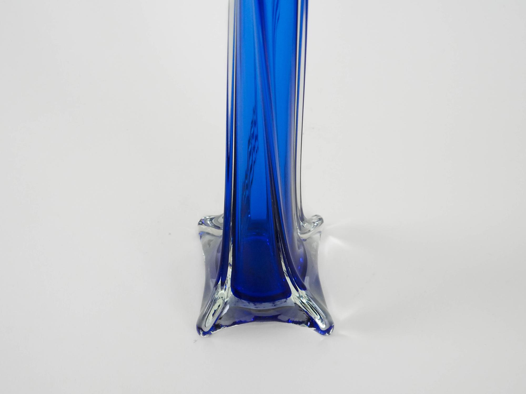 Cobalt vase blue 1970s 6