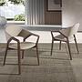 Dining chair faux leather gray 2