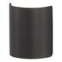 Half LED Wall Lamp Iron Black 1-light 1