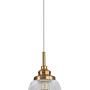 Moon Type A Pendant Lamp Clear Glass Aluminum Single-Bulb 1