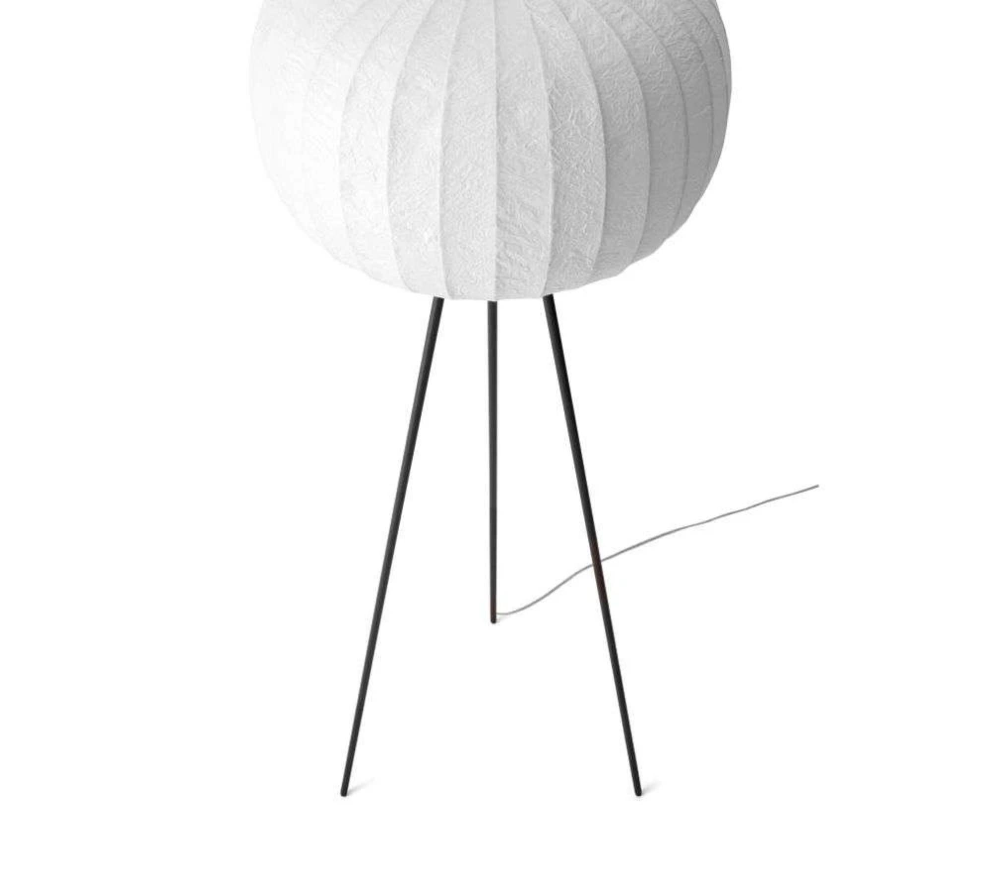 Paper Floor Lamp Stehleuchte Holz Weiß 1