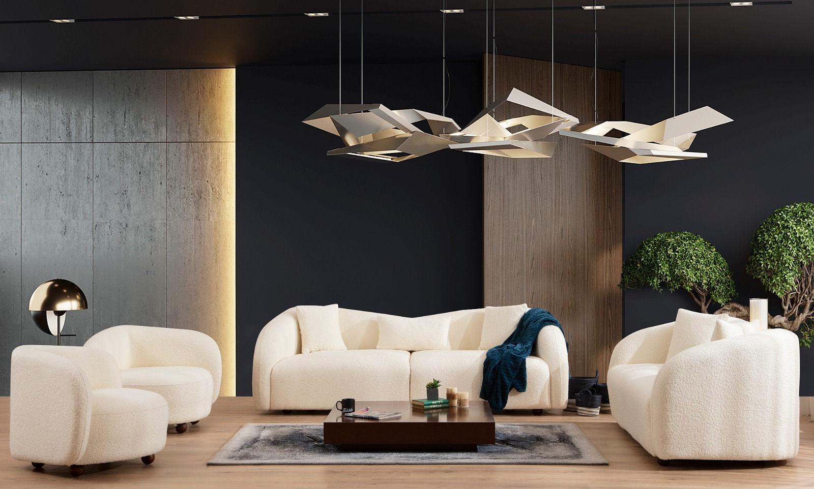 Venice Sofa 3-seater Cream 2