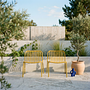 2x Metis Line Sedia da giardino Gialla 1