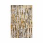 Kurzflorteppich Kunstfaser Gold 116 x 170 cm 0