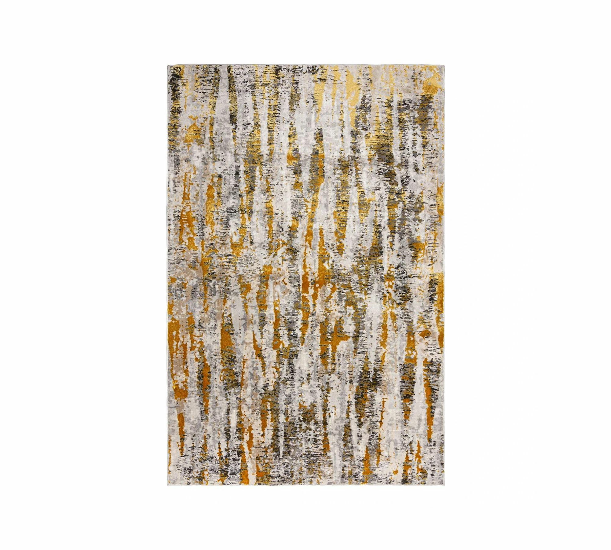 Kurzflorteppich Kunstfaser Gold 116 x 170 cm 0