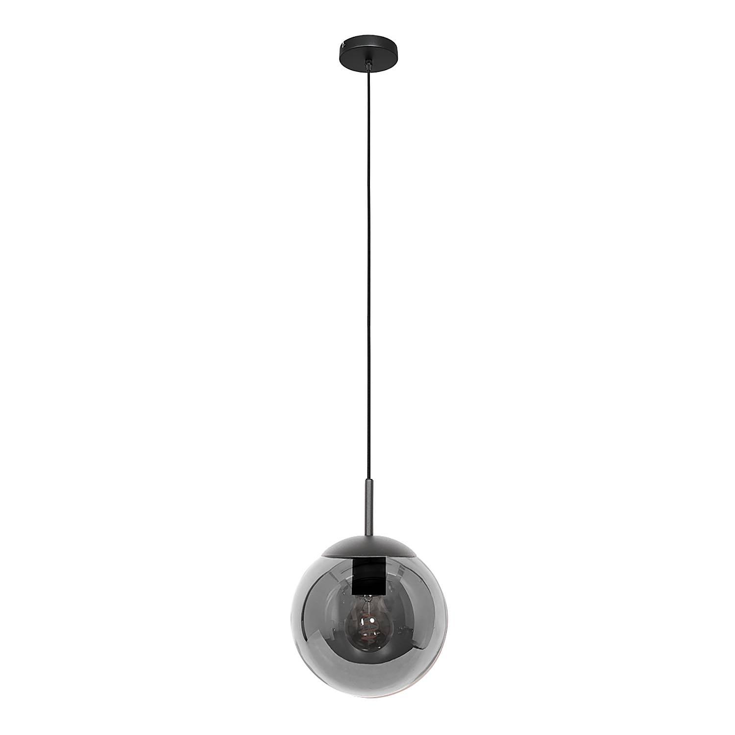 1-Flame Bollique Pendant Lamp Aluminum Black 2