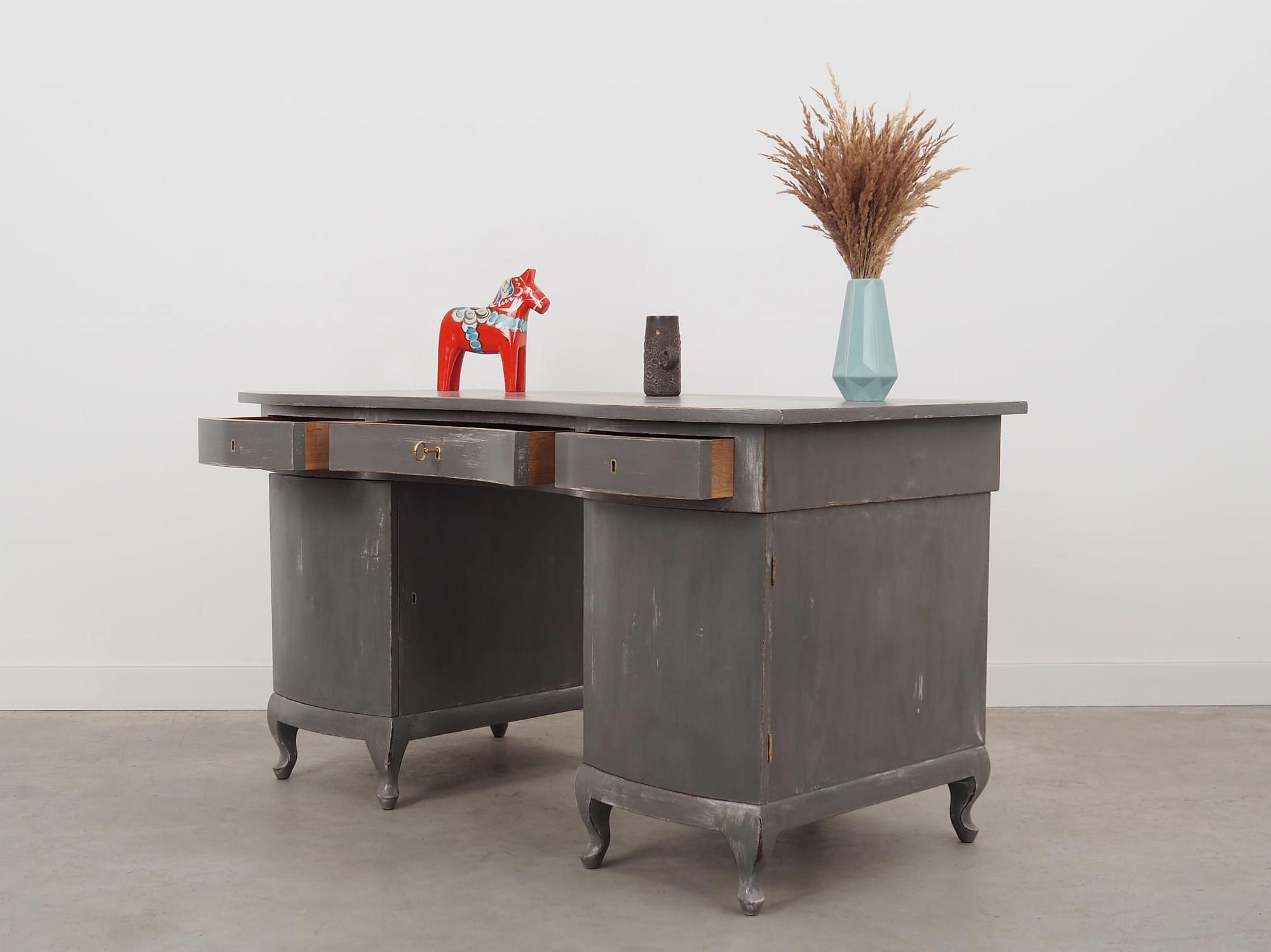 Mahogany Schreibtisch 1960 Jahre 4