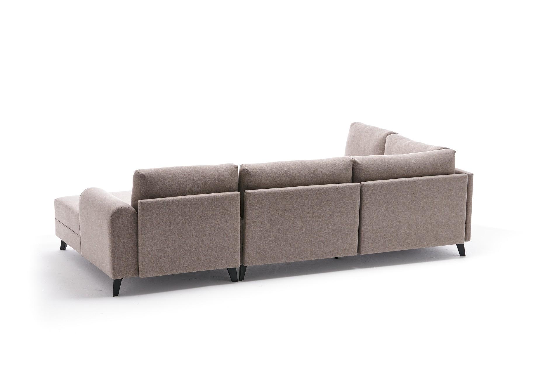 Efsun Schlafsofa 4-Sitzer Creme 6