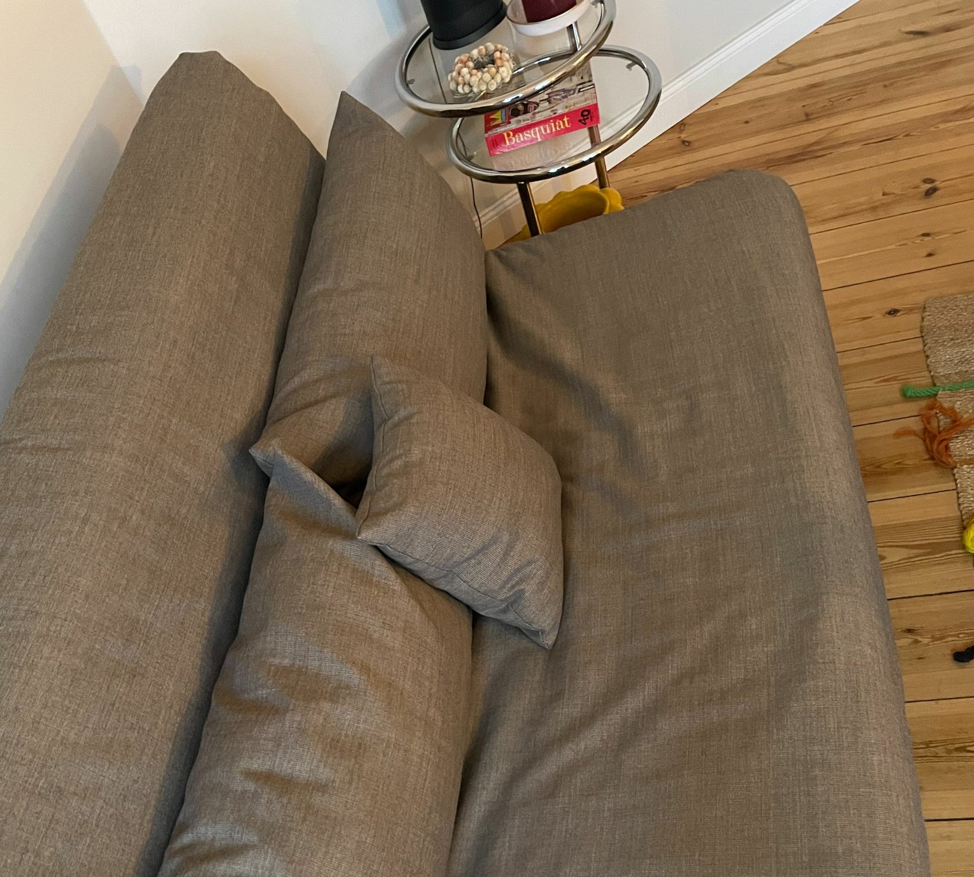 Multy Schlafsofa 3-Sitzer Stoff Taupe 5