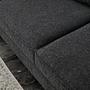 Lima Sofa Récamiere Links Anthrazit mit schwarzen Beinen 4