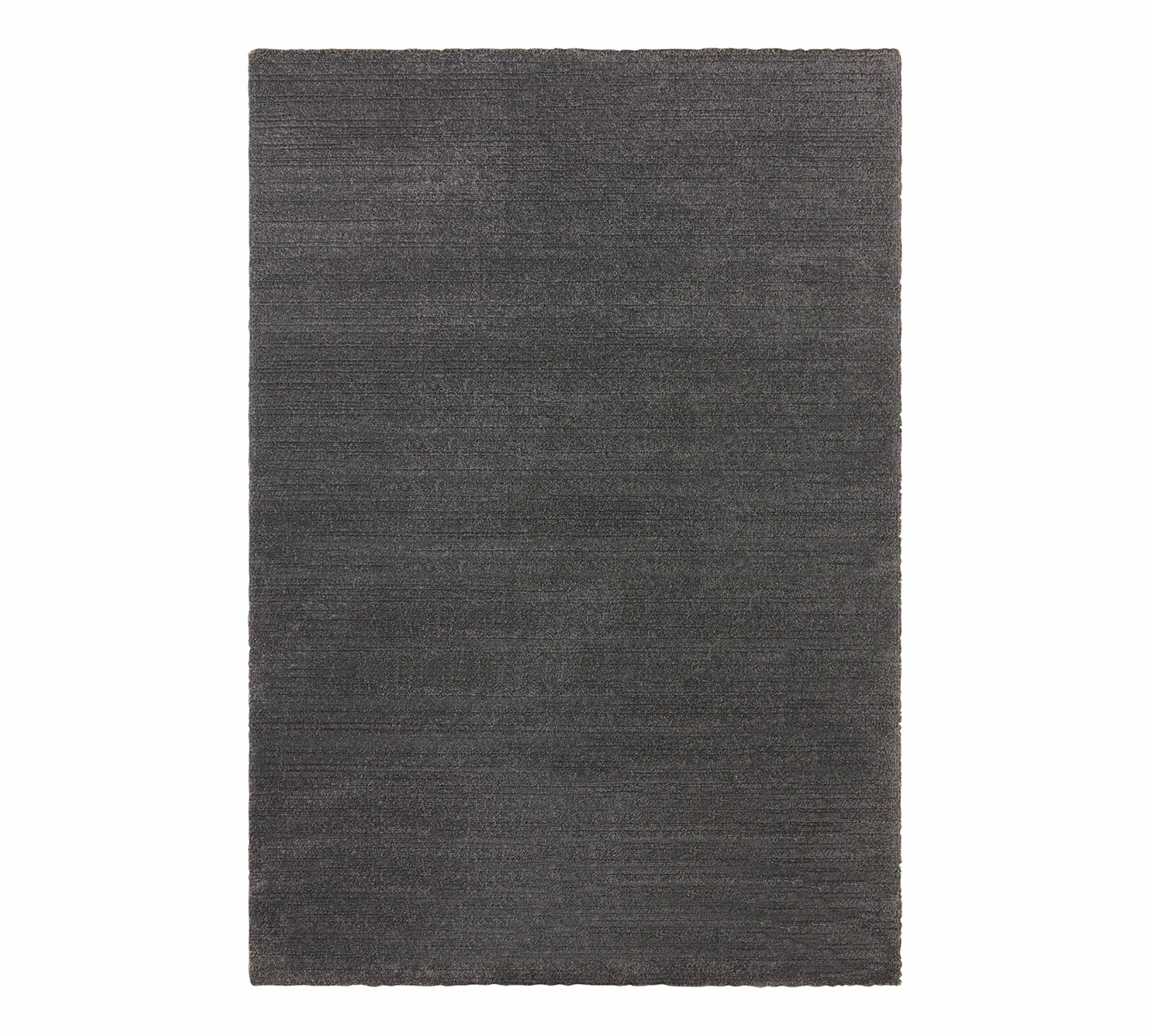 Kurzflorteppich Kunstfaser Anthrazit 80 cm x 150 cm 0