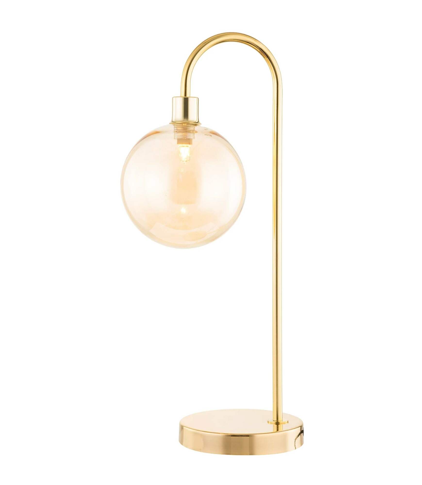 Tischlampe 1-flammig Glas Metall 1