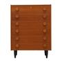 Vintage chest of drawers Teak wood Brown 1960s 0