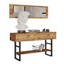Console table with shelf Brown 4