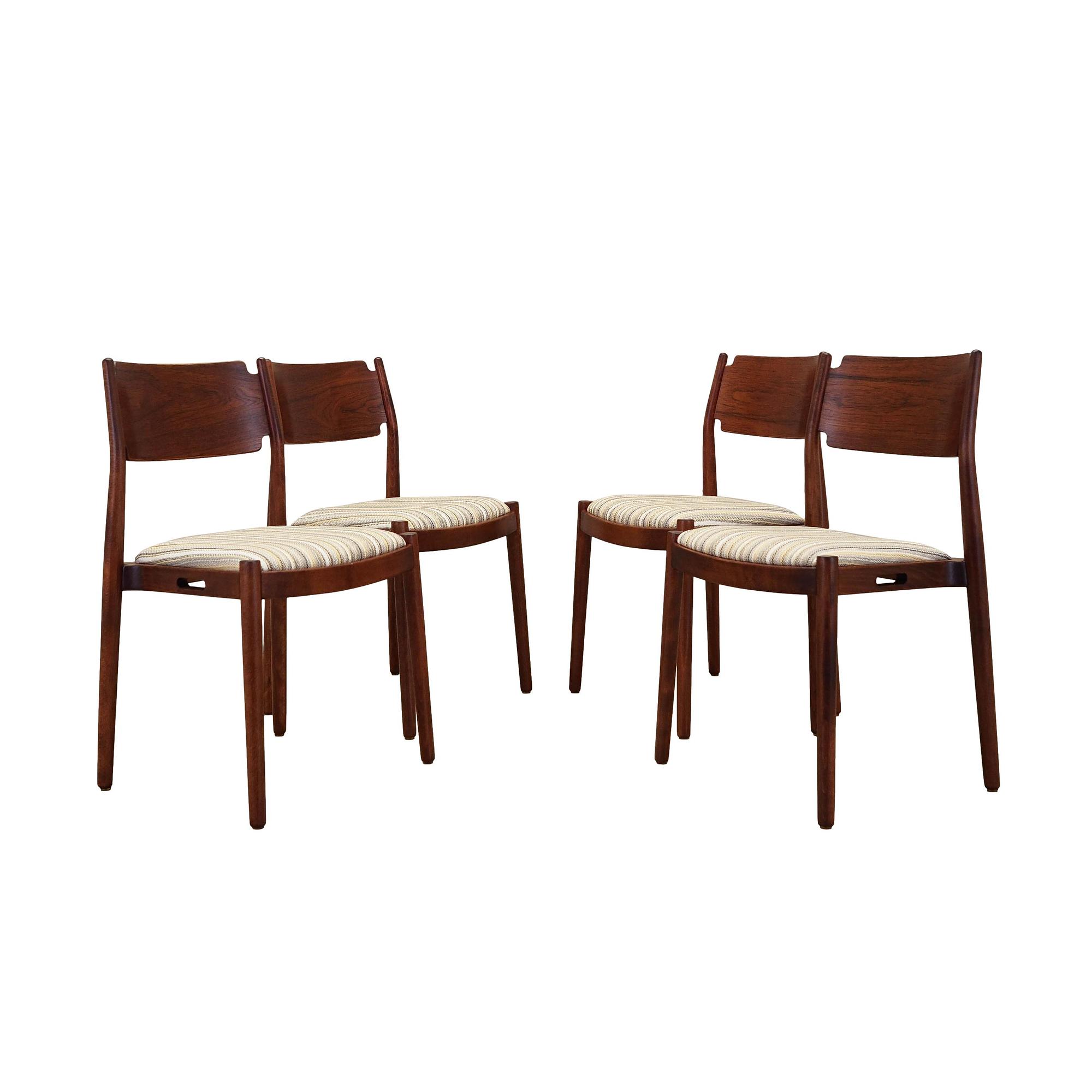 4x Chair Set Multicolored 1970s 0