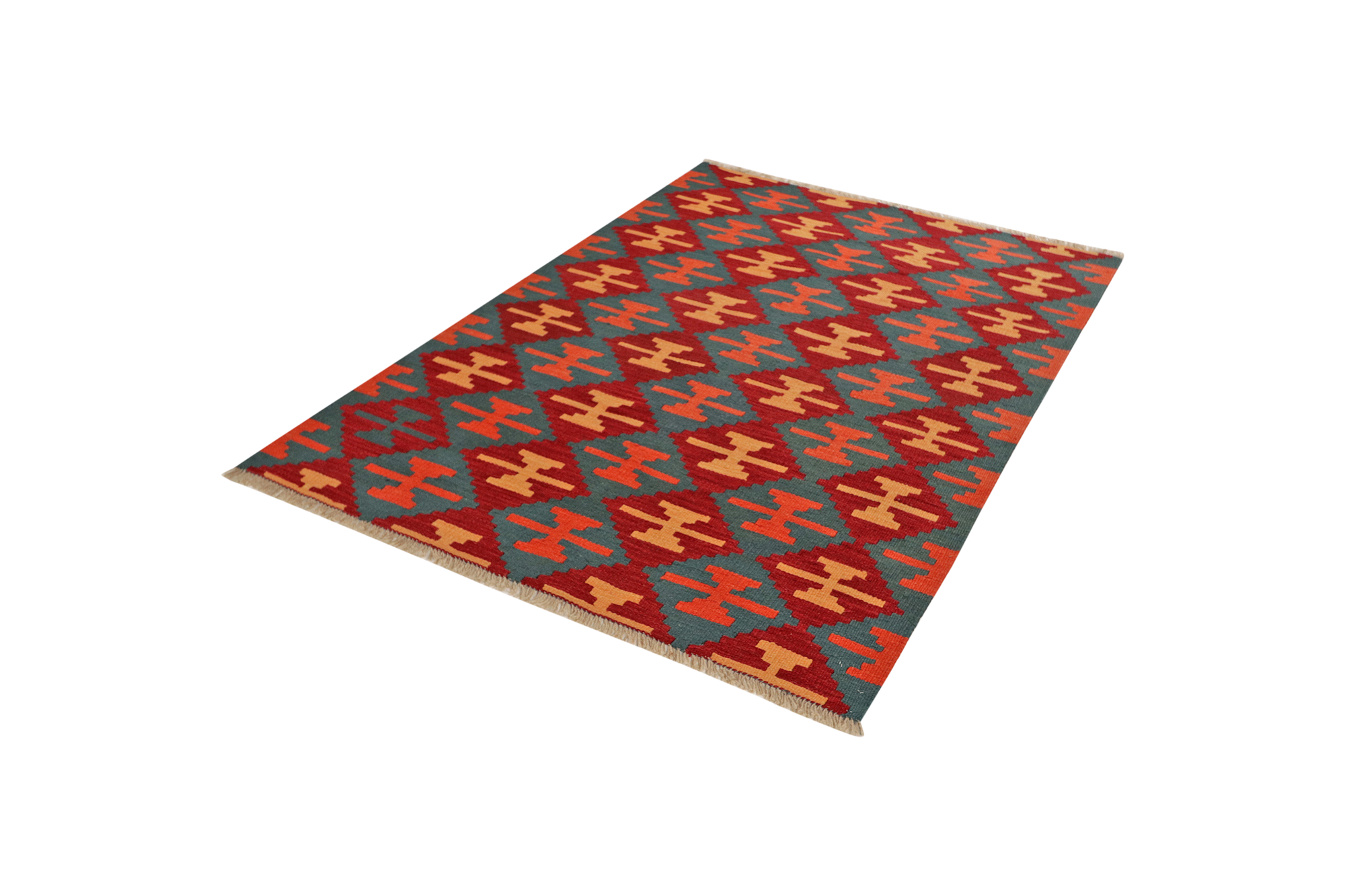 Kilim Gashgai Teppich Mehrfarbig 3