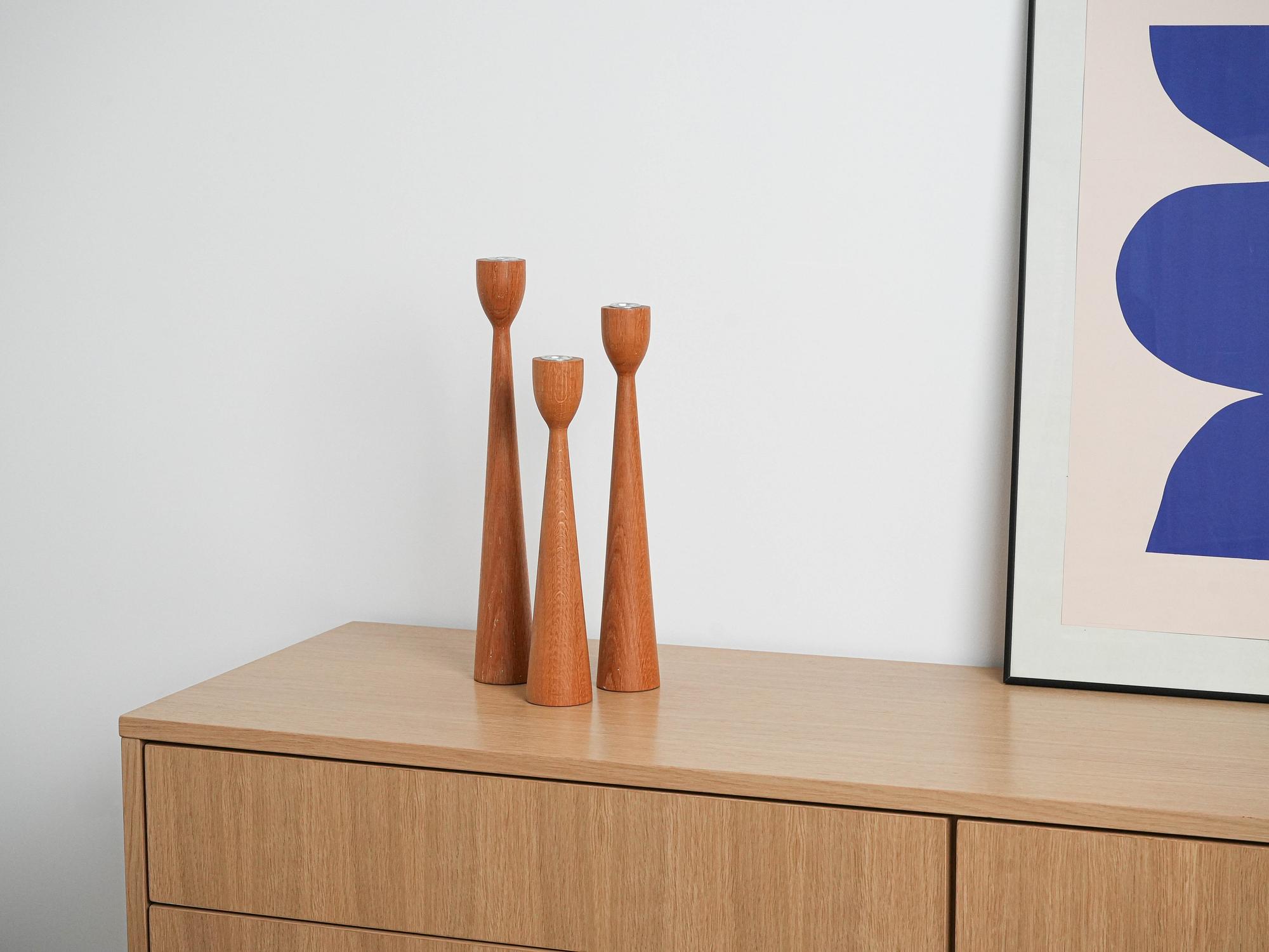 Teak Candlestick 1960s 4