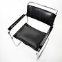 S34 Armchairs Chrome Black 1