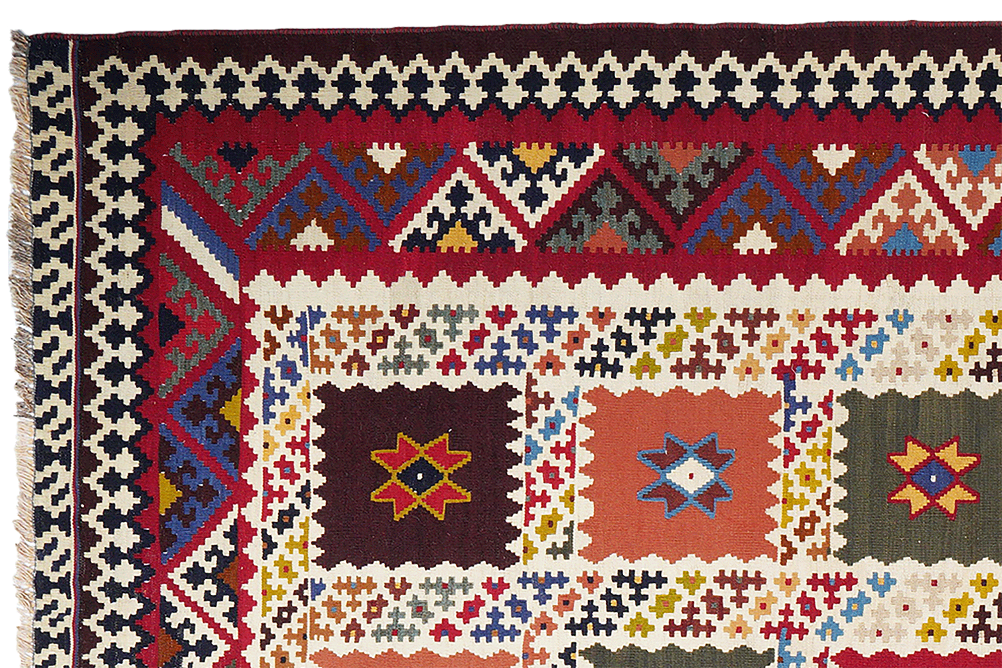 Kilim Gashgai Teppich Mehrfarbig 1