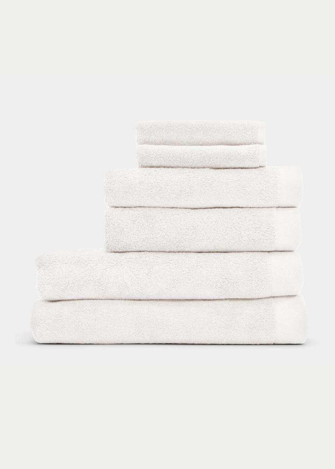 Handtuch Baumwolle Weiß 50 x 70 cm 0