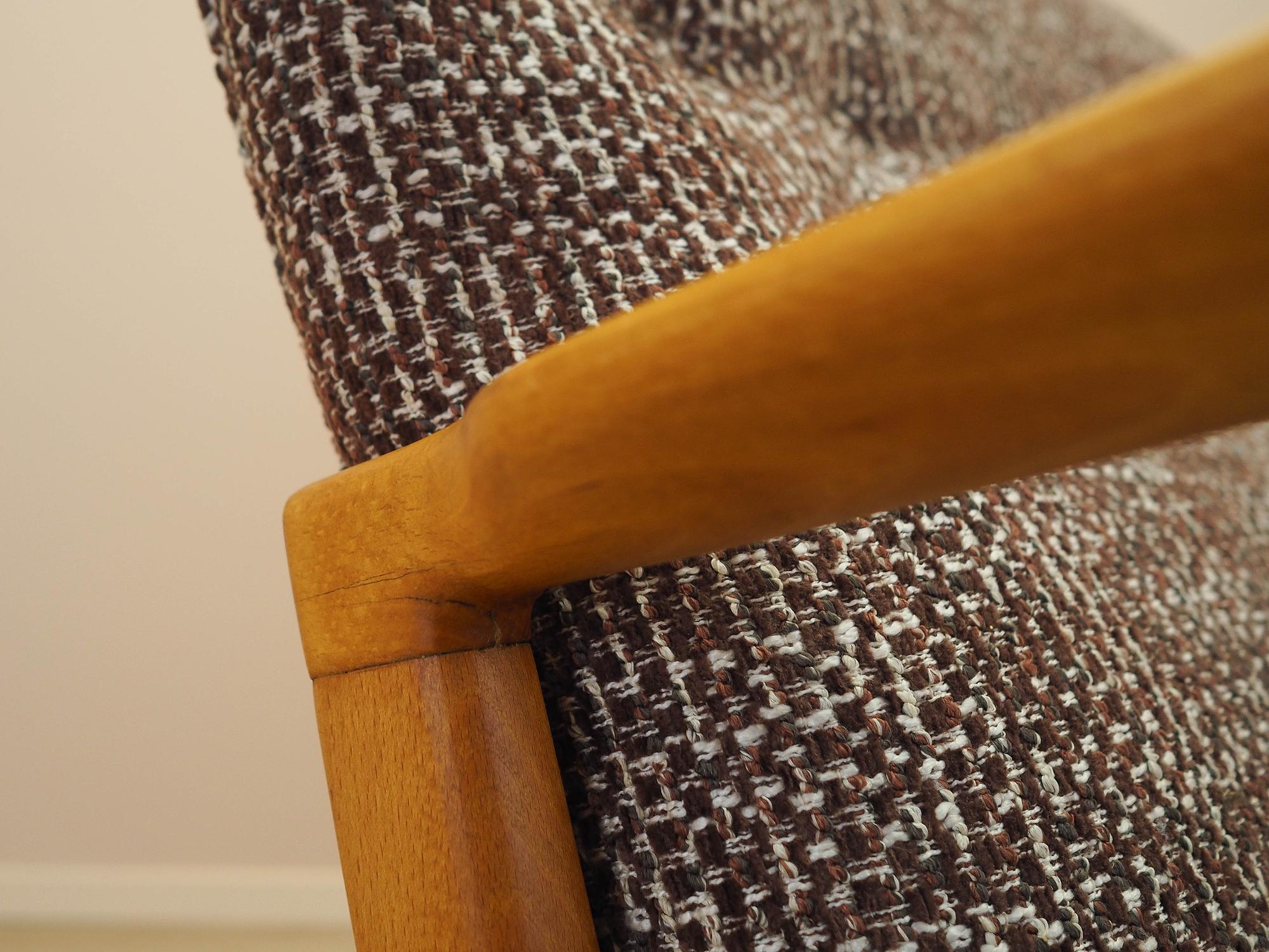 Buche-Sofa 1960er Jahre 10