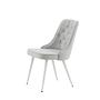 Velvet Deluxe 2x Esszimmerstuh-Set Hellgrau 3