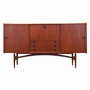 Vintage Sideboard Teakholz Braun 1970er Jahre 0