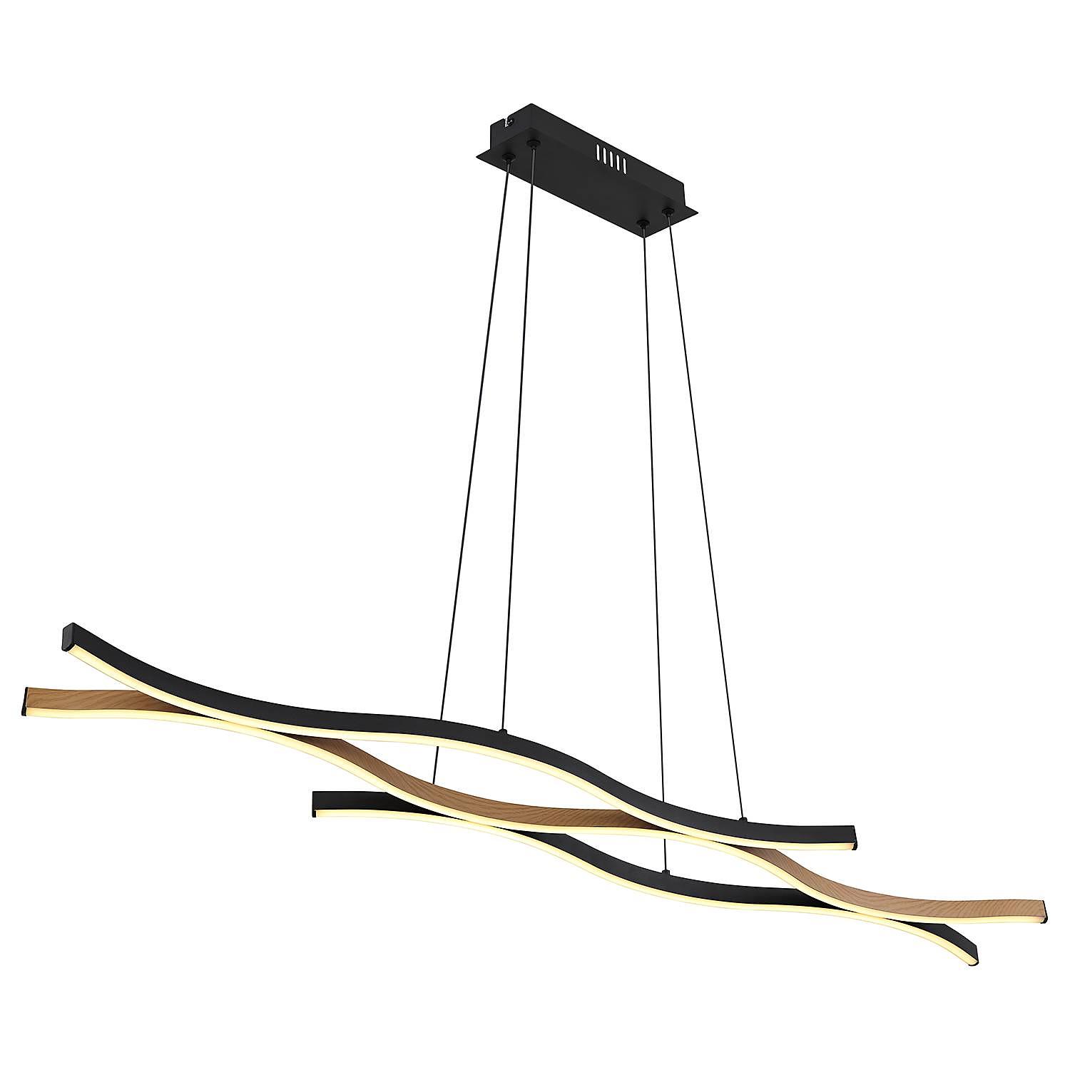 Pendant light Geronimo 1-light aluminum beige black 4