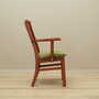 Vintage Sedia con braccioli Legno di teak Tessuto Marrone Anni '70 7