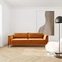 Noa Sofa 3-Sitzer Velour Matt Amber 1