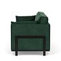 Chill by SLS Schlafsofa 3-Sitzer Velour Lux Dark Green 3