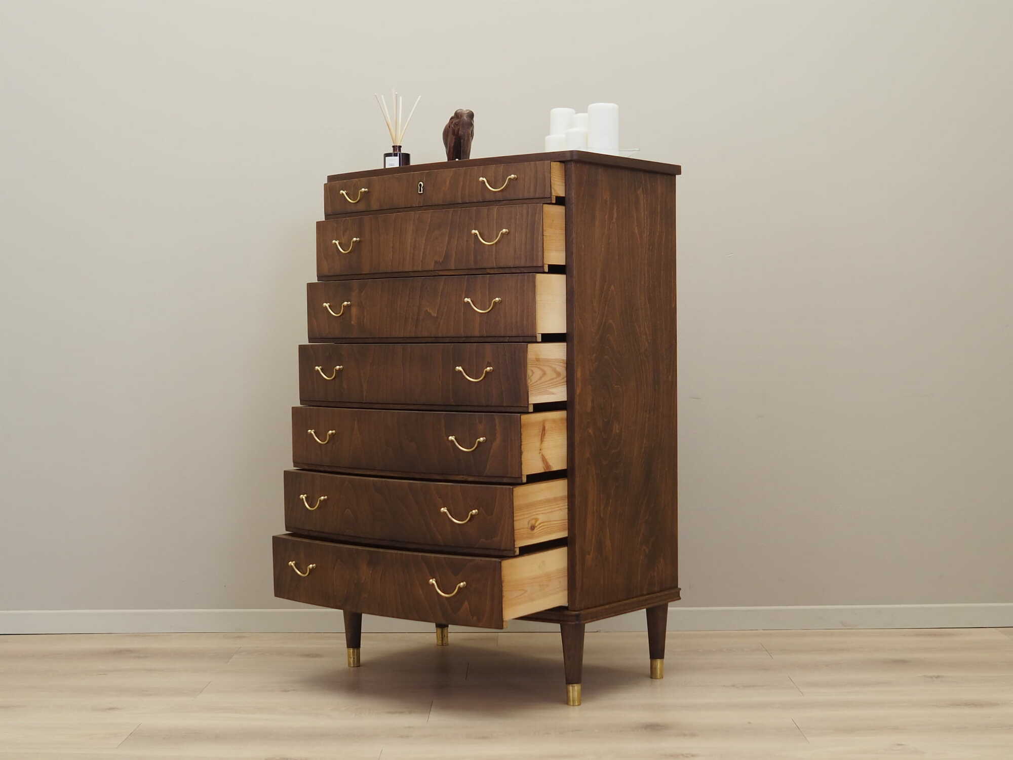Vintage dresser walnut brown 1960s 3