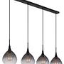 Olsen Pendant Light Type B 4-Light Smoked Glass Black 3