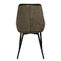 Upholstered chair Lex (set of 2) velvet / iron black brown-grey 2