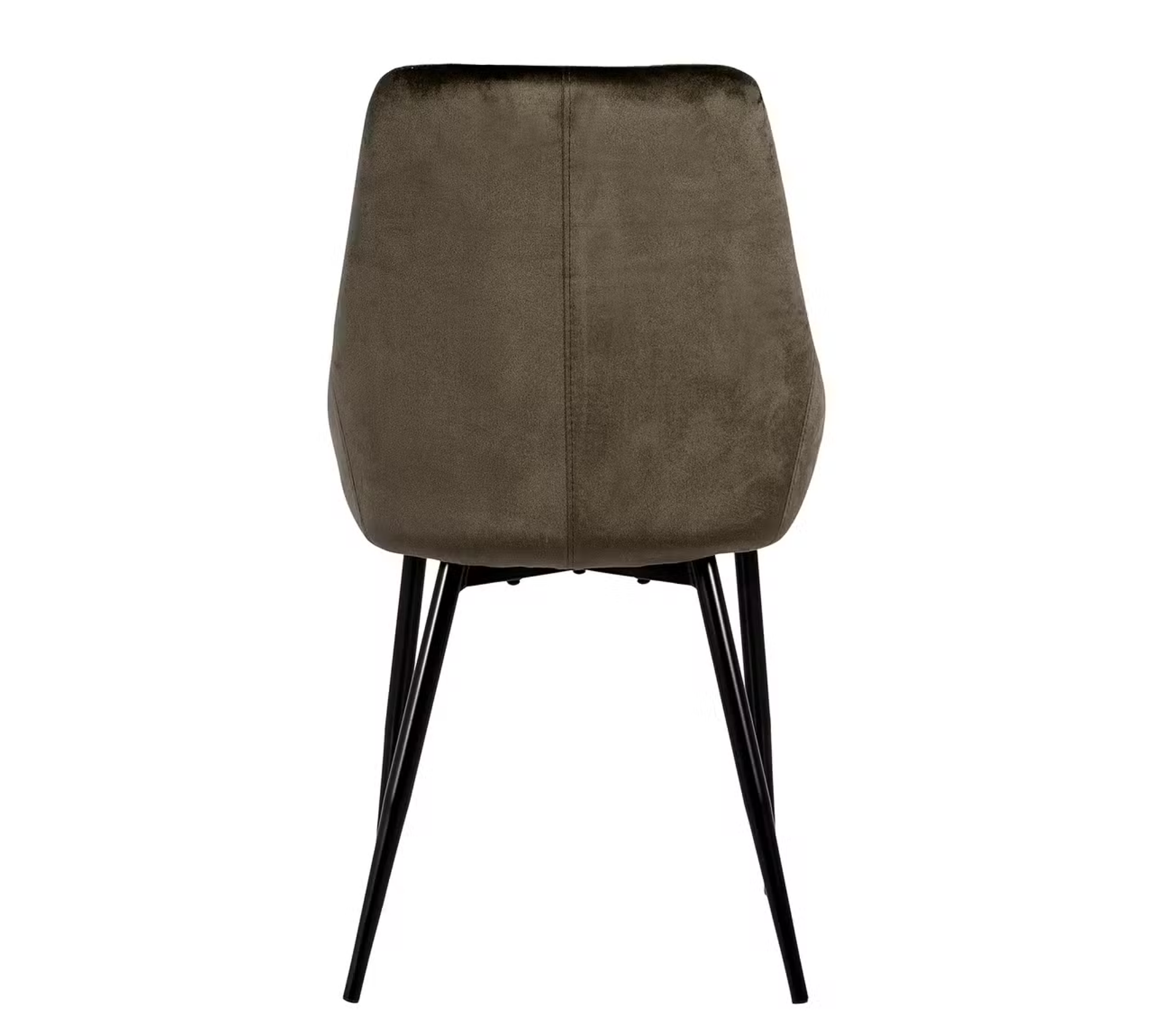 Upholstered chair Lex (set of 2) velvet / iron black brown-grey 2