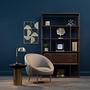 Kensington Townhouse Schwarz-Goldener Beistelltisch
 3