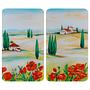 Abdeckplatte Toscana (2er-Set) Glas Mehrfarbig 0