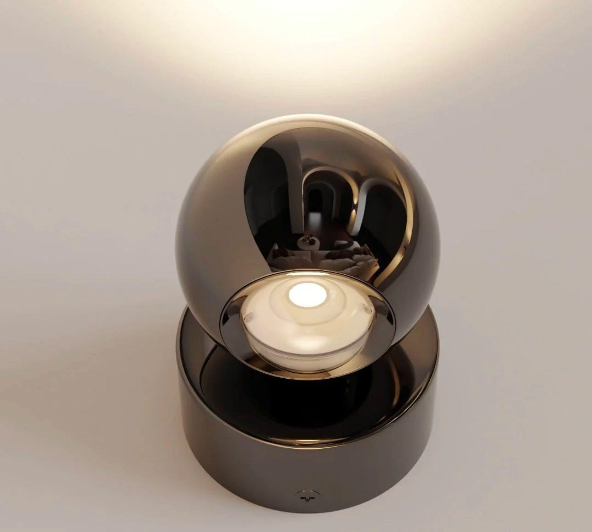 Pontos Wandleuchte Glas Aluminium Schwarz 7