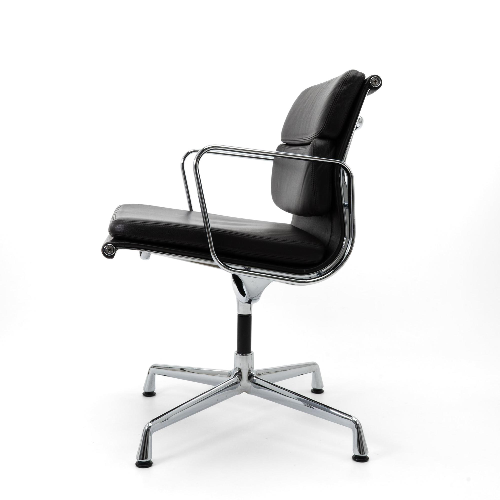 EA 208 Soft Pad Bürostuhl Drehbar Leder Braun 1