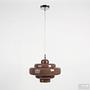 Pendant light 1-bulb Belux frosted glass iron 3