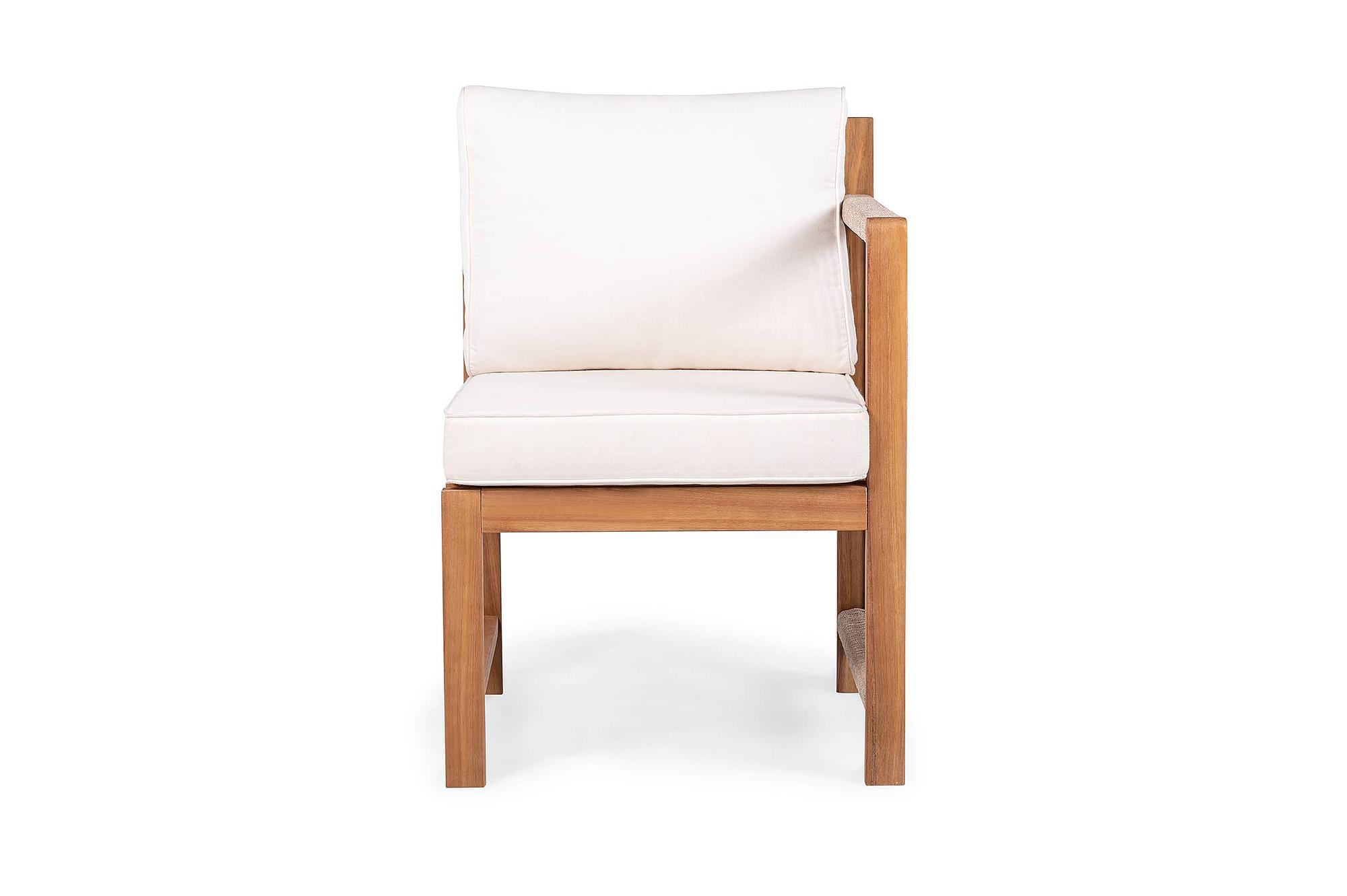 Armchair Bayton Right Acacia Solid Brown 3