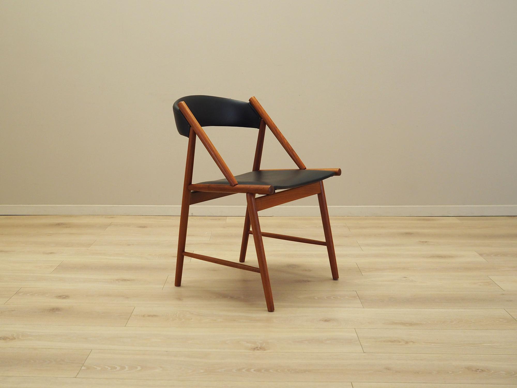 Sedia da pranzo in teak anni '70 8