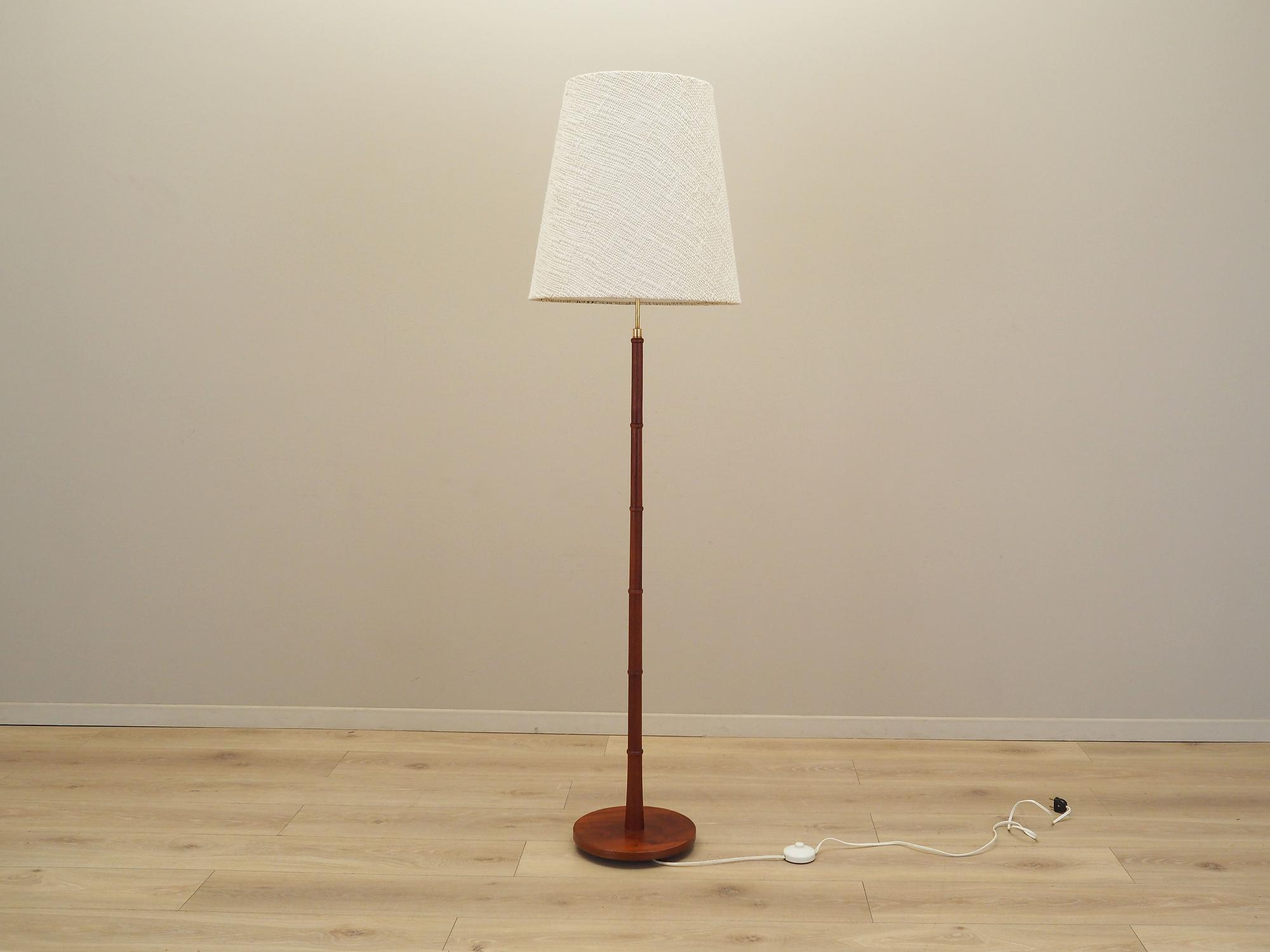 Stehlampe Holz 1970er Jahre 1