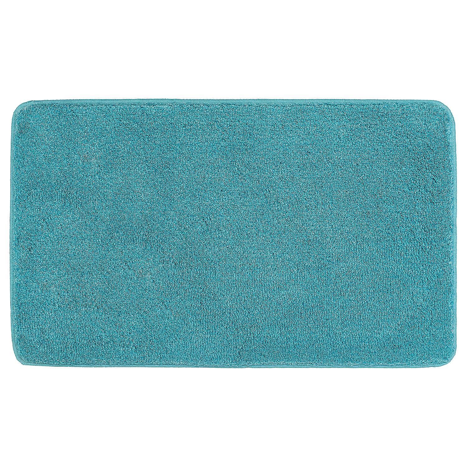 Badteppich Relax Polyacryl Türkis 70 x 120 cm 1