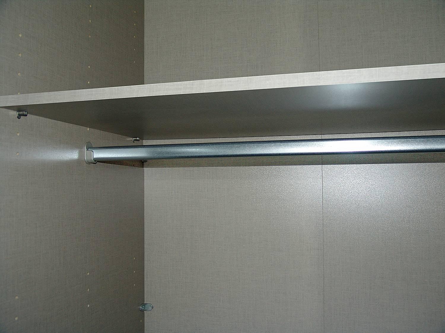 90er Kleiderstange Rauch Silber Metall 90 x 3 x 2 cm 3