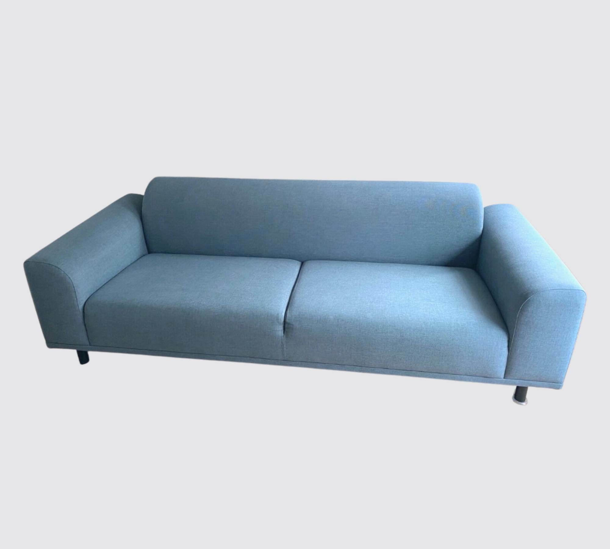 Sofa 3-Sitzer Stoff Blau 0