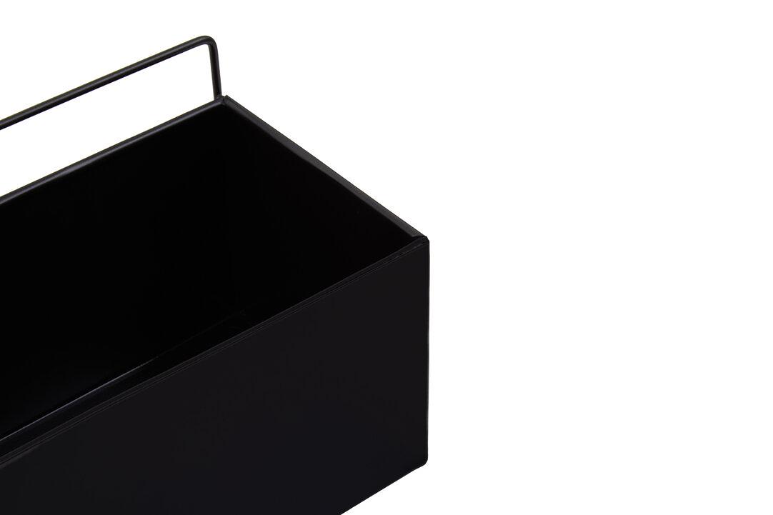 Ascher Fioriera da parete nera 5