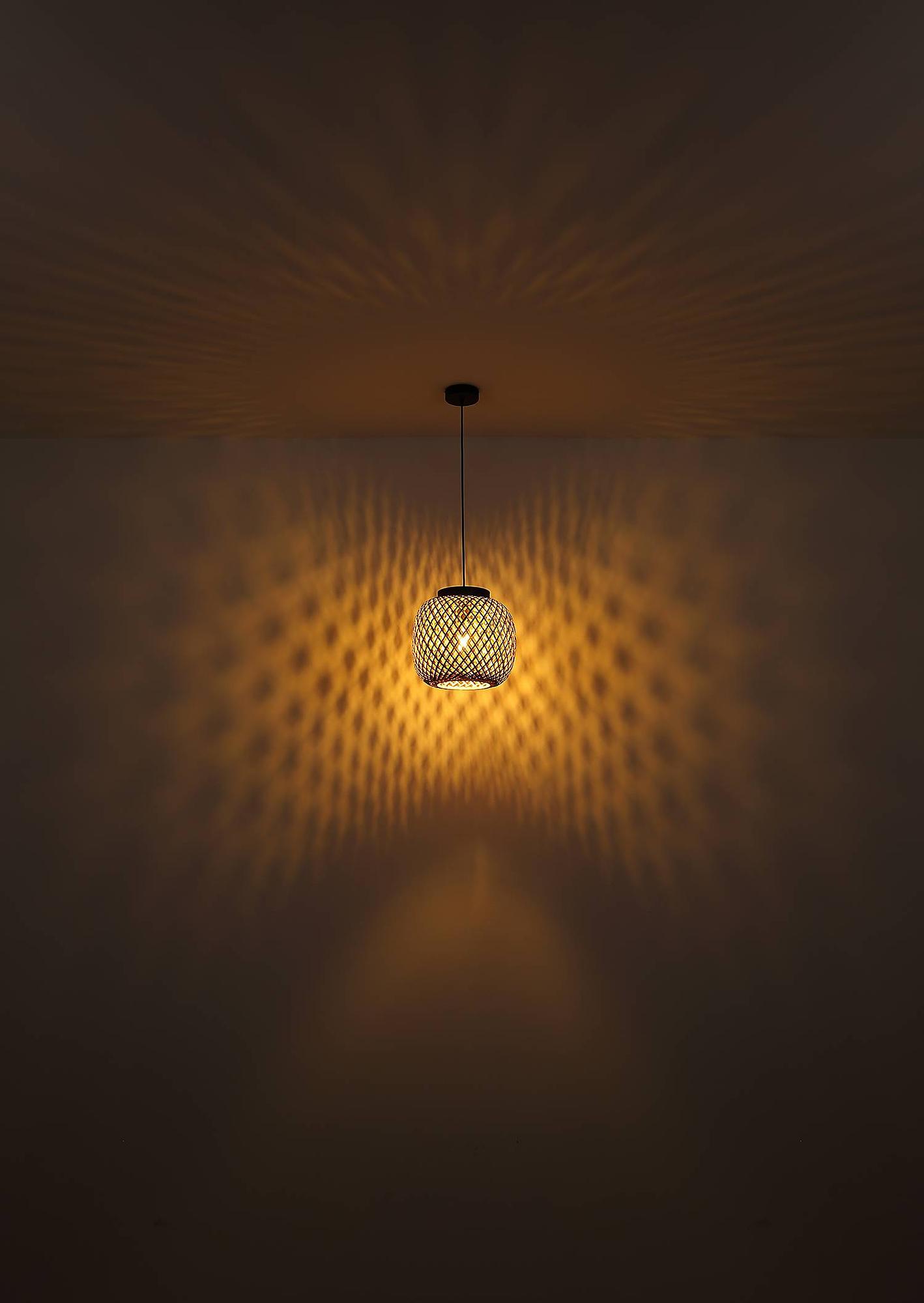 Pendant lamp Colly Type B Solid Bamboo 1-light Ø 20cm 3