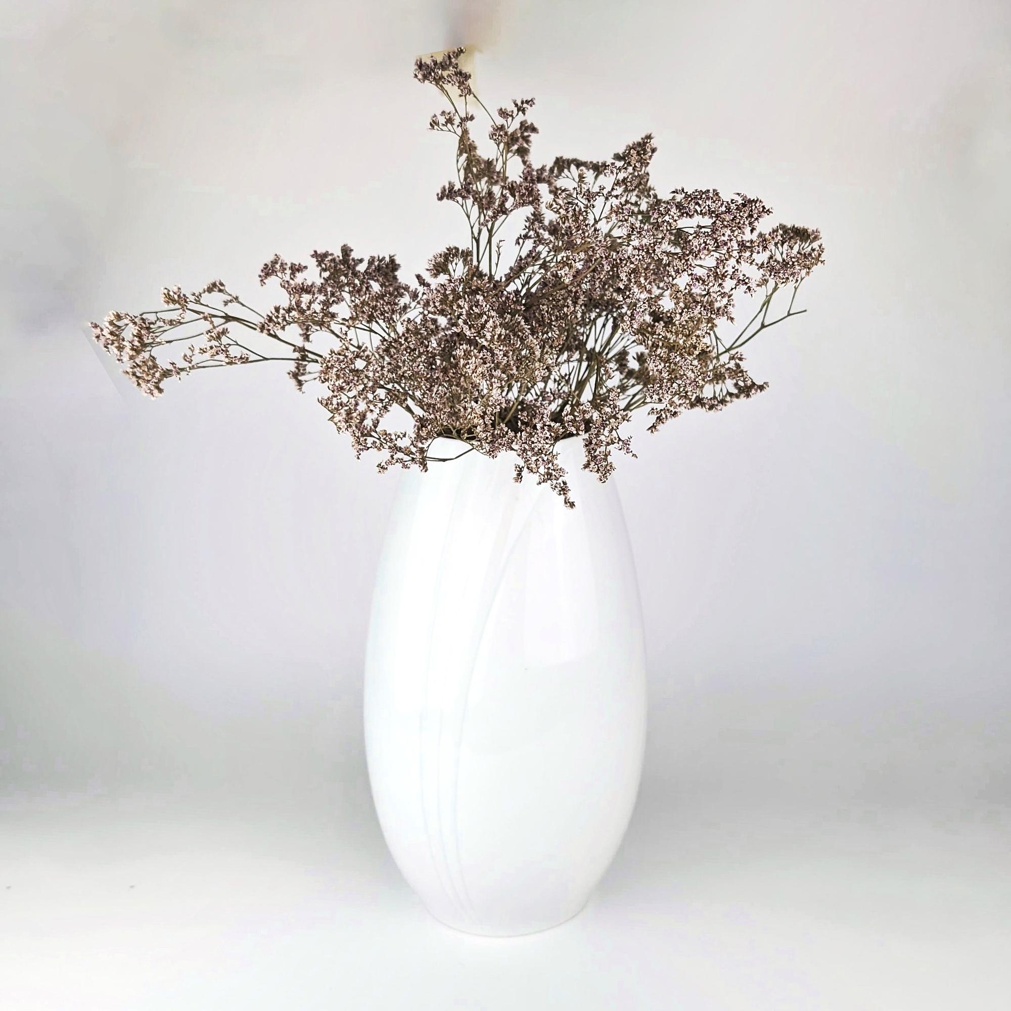 Vintage Vase Ceramic White 1980s 0