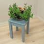 Stool Wood Gray 1950s 1